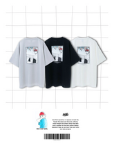 RED CAP GIRL Sakura Cat with Girl Cool Touch T-shirt